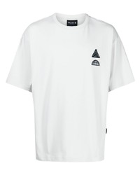 weißes besticktes T-Shirt mit einem Rundhalsausschnitt von SPORT b. by agnès b.
