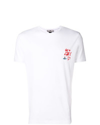 weißes besticktes T-Shirt mit einem Rundhalsausschnitt von Vivienne Westwood