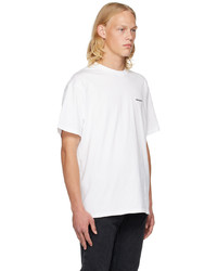 weißes besticktes T-Shirt mit einem Rundhalsausschnitt von CARHARTT WORK IN PROGRESS