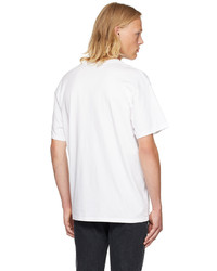 weißes besticktes T-Shirt mit einem Rundhalsausschnitt von CARHARTT WORK IN PROGRESS