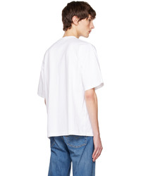 weißes besticktes T-Shirt mit einem Rundhalsausschnitt von Neighborhood