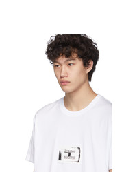 weißes besticktes T-Shirt mit einem Rundhalsausschnitt von Givenchy