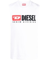 weißes besticktes Trägershirt von Diesel
