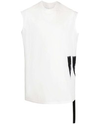 weißes besticktes Trägershirt von Rick Owens