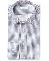 weißes Businesshemd mit Paisley-Muster von Etro