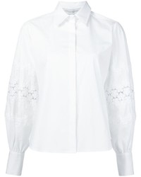 weißes Businesshemd von Carolina Herrera