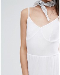 weißes Camisole-Kleid von Asos