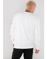 weißes Camouflage Sweatshirt von Alpha Industries