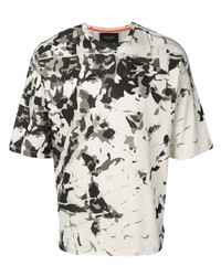 weißes Camouflage T-Shirt mit einem Rundhalsausschnitt von Mr & Mrs Italy