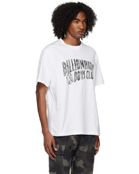 weißes Camouflage T-Shirt mit einem Rundhalsausschnitt von Billionaire Boys Club