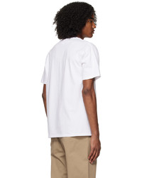 weißes Camouflage T-Shirt mit einem Rundhalsausschnitt von BAPE