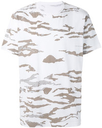 weißes Camouflage T-shirt von MHI