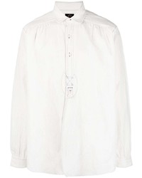 weißes Chambray Langarmhemd von Needles
