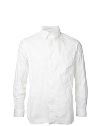 weißes Chambray Langarmhemd von orSlow