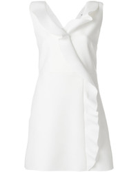 weißes Kleid mit Falten von MSGM