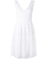 weißes Kleid mit Falten von Talbot Runhof