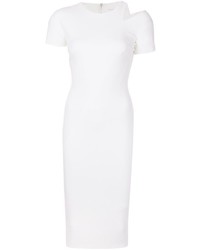 weißes figurbetontes Kleid von Victoria Beckham