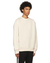 weißes Fleece-Sweatshirt von adidas Originals