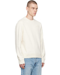 weißes Fleece-Sweatshirt von MAISON KITSUNÉ