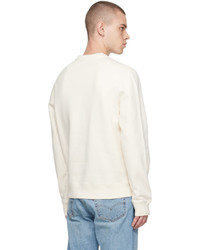 weißes Fleece-Sweatshirt von MAISON KITSUNÉ