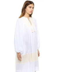 weißes Folklore Kleid