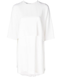 weißes Kleid mit Fransen von Stella McCartney