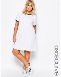 weißes Freizeitkleid von Asos