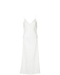 weißes gepunktetes Camisole-Kleid von Georgia Alice
