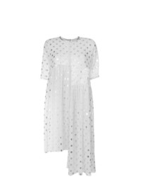 weißes gepunktetes Camisole-Kleid von Paskal