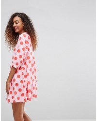 weißes gepunktetes Kleid von Asos