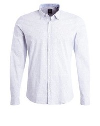 weißes gepunktetes Langarmhemd von s.Oliver BLACK LABEL