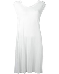 weißes gerade geschnittenes Kleid aus Chiffon von Maison Martin Margiela