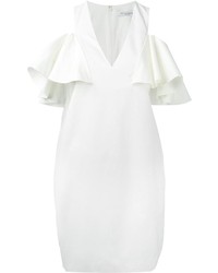 weißes gerade geschnittenes Kleid aus Chiffon von Viktor & Rolf