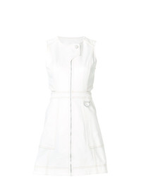 weißes gerade geschnittenes Kleid aus Jeans von Misha Nonoo