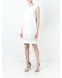 weißes gerade geschnittenes Kleid aus Spitze von Ermanno Scervino
