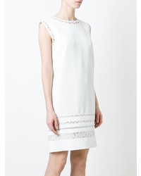 weißes gerade geschnittenes Kleid aus Spitze von Ermanno Scervino