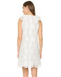 weißes gerade geschnittenes Kleid aus Spitze von Giamba