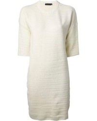 weißes gerade geschnittenes Kleid von Calvin Klein