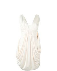 weißes gerade geschnittenes Kleid von Fausto Puglisi