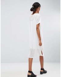 weißes gerade geschnittenes Kleid von Asos