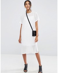 weißes gerade geschnittenes Kleid von Asos