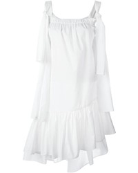 weißes gerade geschnittenes Kleid von MSGM