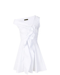 weißes gerade geschnittenes Kleid von Plein Sud