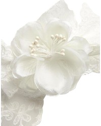 weißes Haarband mit Blumenmuster von Asos