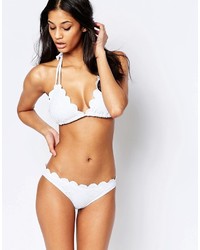 weißes Häkel Bikinioberteil von Asos