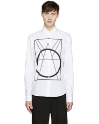 weißes Hemd mit geometrischem Muster von McQ