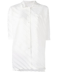 weißes Hemd von Issey Miyake