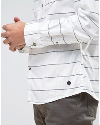 weißes horizontal gestreiftes Hemd von Esprit