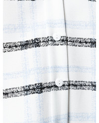 weißes horizontal gestreiftes Hemd von Armani Jeans