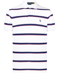 weißes horizontal gestreiftes Polohemd von Polo Ralph Lauren